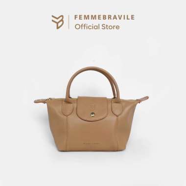 Femmebravile - Jennie Bag - Tas Wanita - Slingbag - Hand Bag - Tas Selempang - Tas Tangan Mini Mocca