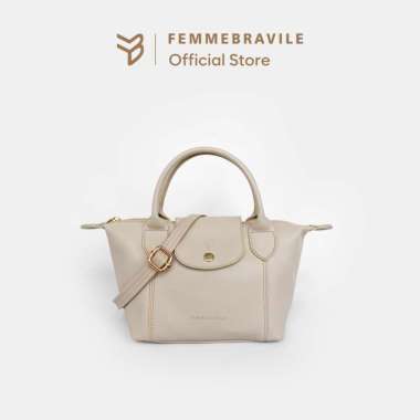 Femmebravile - Jennie Bag - Tas Wanita - Slingbag - Hand Bag - Tas Selempang - Tas Tangan Mini Cream