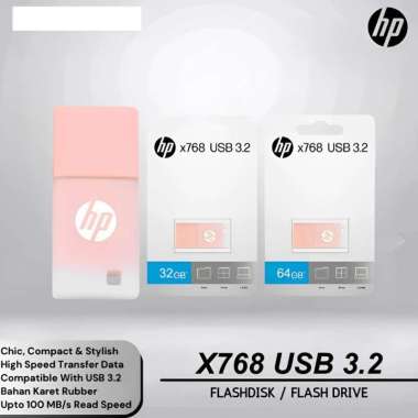 USB Flash disk Flashdisk HP x768 USB 3.2 Original 16GB - 32GB - 64GB 32GB