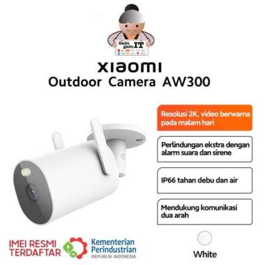 KAMERA XIAOMI MI OUTDOOR AW300 IP CAMERA CCTV WIFI WATERPROOF IP66 3MP 1296P CCTV ONLY