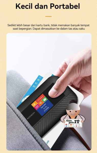 Modem Mifi RODSON RWM300X Router Wifi 4G LTE Mobile Wifi Hotspot Unlock Gsm Putih