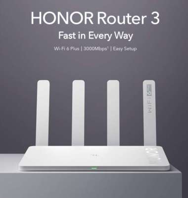 Wireless Router HUAWEI Honor Router 3 WiFi 6 Plus Dual Band 2.4GHz & 5GHz