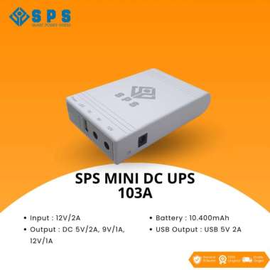 SPS DC UPS Mini Powerbank Router Modem Orbit Backup Battery CCTV Router DC103A