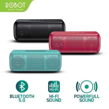 ROBOT RB220 Speaker Bluetooth Portable Speaker Music Box merah
