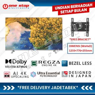[GARANSI RESMI] TOSHIBA 55C350LP 4K UHD HDR Smart Google TV 55 Inch 55C350