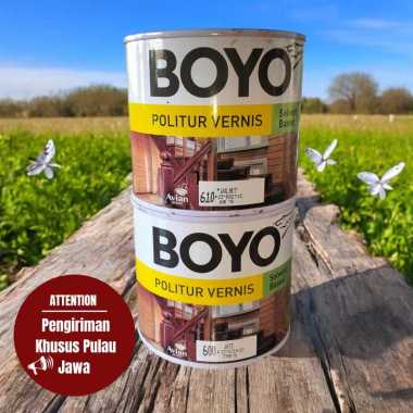 vernis politur Boyo 500 ml , cat politur avian , pelitur warna Boyo 500 ml jati