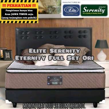 Full Set Ori + Springbed Elite Serenity Eternity ( Kasur + Divan Sandaran Ori Serenity ) 120 / 140 /