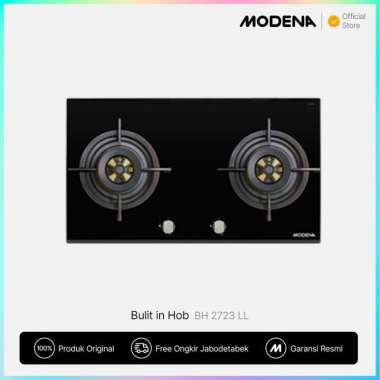 Modena Kompor Gas Tanam - BH 2723 LL (70cm - 2 Tungku) BH 2723 LL + AX 2925