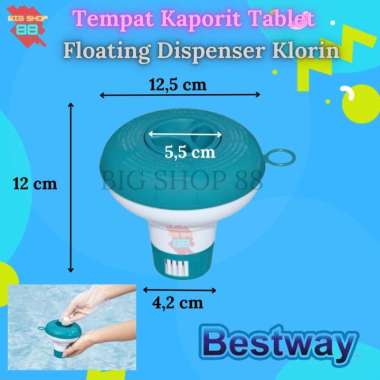 PELAMPUNG TEMPAT KAPORIT TABLET KECIL FLOATING CHLORINE KLORIN DISPENSER KOLAM RENANG BESTWAY