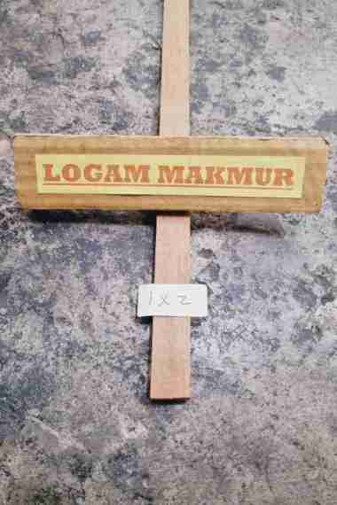 LIS KAYU POLOS TEBAL 1x2CM UNTUK PIGURA DAN BINGKAI - PANJANG 1 METER