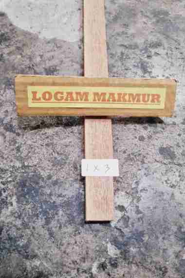 LIS KAYU POLOS TEBAL 1x3CM UNTUK PIGURA DAN BINGKAI - PANJANG 1 METER