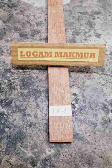 LIS KAYU POLOS TEBAL 1x4CM UNTUK PIGURA DAN BINGKAI - PANJANG 1 METER
