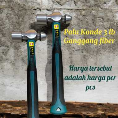 Palu Batu Beton Tembok Besi 3lb , Bodem 3 lb Ganggang Fiber