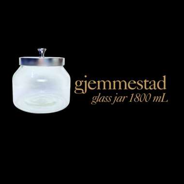 SOEBI ANTIQ - GJEMMESTAD Glass Jar | Toples Kaca | Glass Canister | Jar Kaca Kapasitas