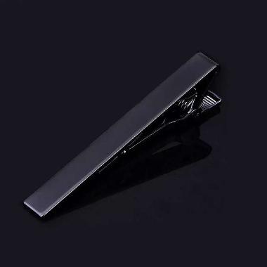 houseofcuff custom jepit dasi Pin tie custom huruf logo wedding Hitam