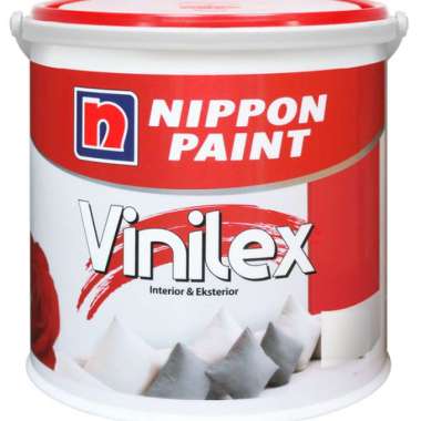 CAT TEMBOK/DINDING NIPPON PAINT VINILEX/SUPER VINILEX WARNA PUTIH (5 KG) Vinilex (300SS White)