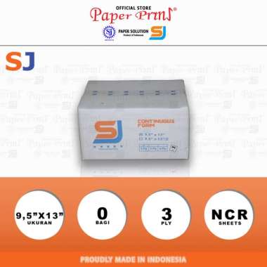SJ ORANGE CONTINUOUS FORM / NCR / 9,5 X 13 / 3PLY