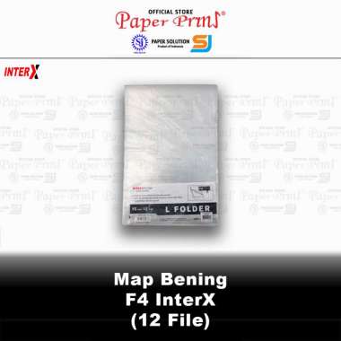 Map Bening L Folder F4 InterX - 1 Pack 12 Sleeves