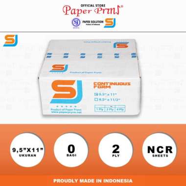 SJ Orange Kertas Continuous Form 2PLY NCR 9,5" x 11"