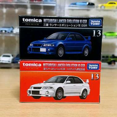 Tomica Premium 13 Mitsubishi Lancer Evolution Evo VI GSR Putih