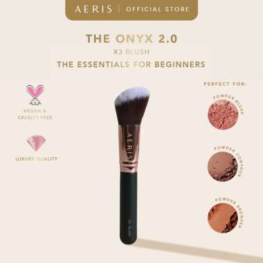 Aeris Beauté The Onyx 2.0 - Single Brush | Alat Make Up Kuas Rias Lembut Premium Terjangkau Bagus un