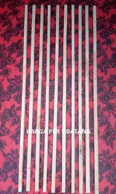 KASO JATI BELANDA, KASO KAYU 120X2X2CM HANYA DISERUT