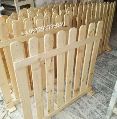 PAGAR KAYU 100X1,5X100CM, PAGAR JATI BELANDA