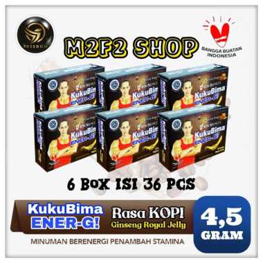Sido Muncul Kuku Bima Ener-G Energi Rasa Kopi Sachet - 4,5 gr (Kemasan 6 Box)
