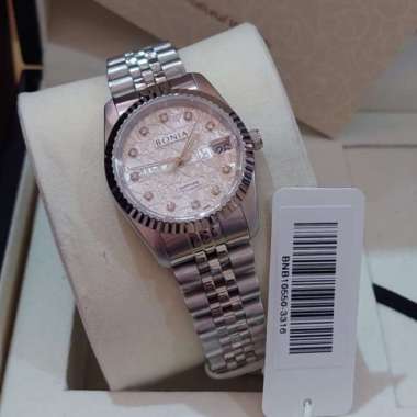 Original 100%!! Jam Tangan Wanita Bonia Bnb10550 B10550 Uk 3cm Monogram Bonia Sapphire Garansi Resmi