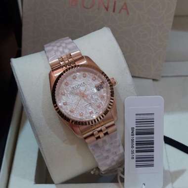 Original 100%!! Jam Tangan Wanita Bonia Bnb10550 B10550 Uk 3cm Monogram Bonia Sapphire Garansi Resmi