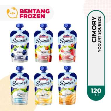 Promo Harga Cimory Squeeze Yogurt Mango Sticky Rice 120 gr - Blibli