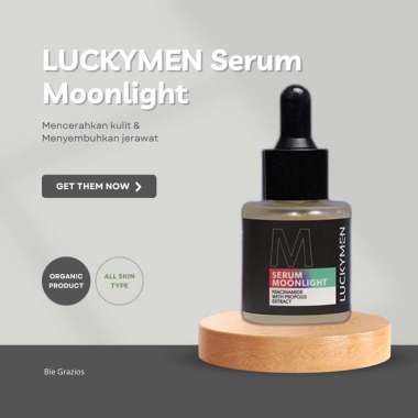 LUCKYMEN SERUM MOONLIGHT Pencerah wajah pria/serum pria/serum wajah pria