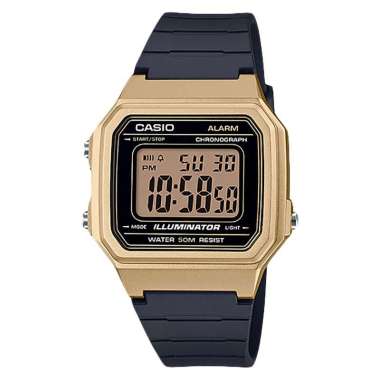Jam Tangan Pria Casio General W-217HM-9AVDF Digital Dial Black Resin Band -