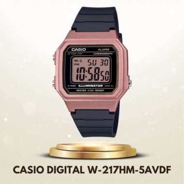 Casio General W-217H / W-217HM Jam Tangan Pria Digital Illuminator Original W-217HM-5AVDF