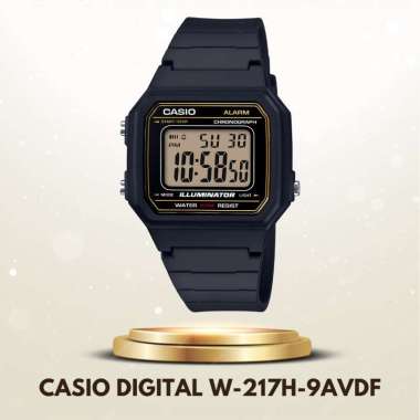 Casio General W-217H / W-217HM Jam Tangan Pria Digital Illuminator Original W-217H-9AVDF