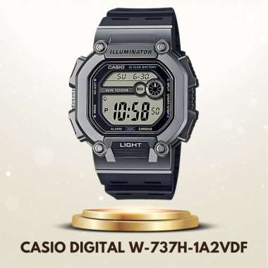 Casio W-737H/HX Jam Tangan Pria Digital Illuminator Original W-737H-1A2VDF