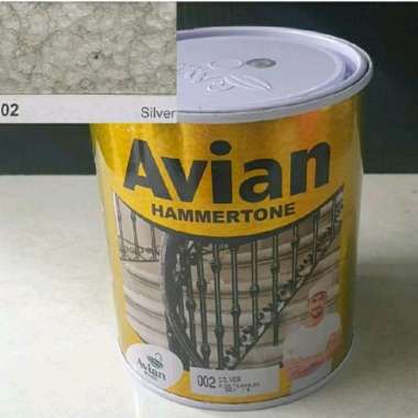 Cat Avian Cat Besi Hammertone Warna Silver 002