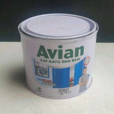 Vernis Cat Kayu Besi Avian 1/2 Kg Cat Avian Vernis Bening Transparan