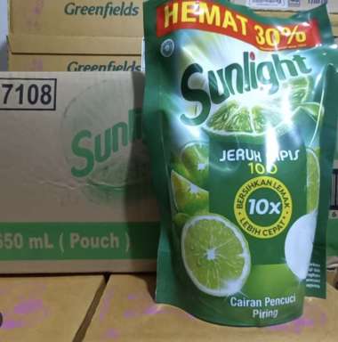 Sunlight Dus 650 x 12 Refill / Sunlight Lime 650ml x 12 / Sunlight Besar 1 dus / Sabun Sunlight