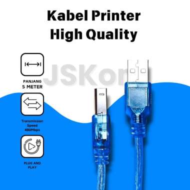 Kabel Usb 2.0 Printer High Quality JST line 5mt