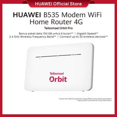 Telkomsel Orbit Pro H1 Modem WiFi 4G High Speed Bonus Data