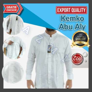 Koko Kurta Yamani Kemeja Koko Lengan Panjang dan Pendek, Kemeja Koko Abu Aly Dewasa Original by Ammu