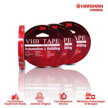 DOUBLE TAPE 3M MERAH KECIL