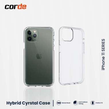 Case iPhone 11 Pro Max / 11 Pro / 11 CORDE Hybrid Crystal Clear Case 11 Pro
