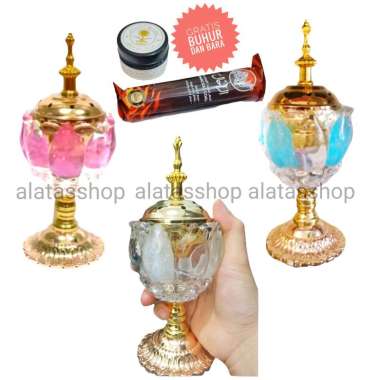 mabkhara antik prapen kristal tempat pembakaran dupa gahru buhur FREE arang dan bakhoor