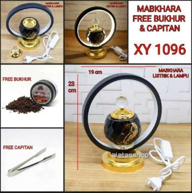 mabkhara elektrik antik prapen listrik tombol on/off tempat bakar dupa dengan lampu tidur FREE bakho