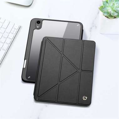 Case iPad Mini 7 | Casing iPad Mini 6 - Dux Ducis MAGI Series Smart Folio Cover iPad Mini 7 Black