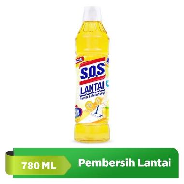 SOS Cairan Pembersih Lantai Lemon Twist Botol [780 mL]