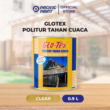 Glotex Politur Tahan Cuaca-Cat Khusus (Kayu)- CLEAR-0.9liter CLEAR