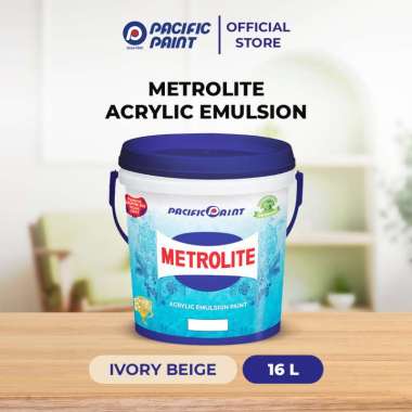 Metrolite Acrylic Emulsion-Cat Dinding Interior- IVORY BEIGE-16liter IVORY BEIGE
